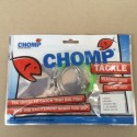 CHOMP CRIMPED RIG - 200 LB NYLON WITH TWO STAINLESS STEEL 39960 HOOKS - (1 BAG)
